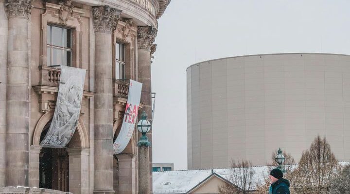 Berlin mit Hund: Ein Hund erkundet die Straßen von Berlin.